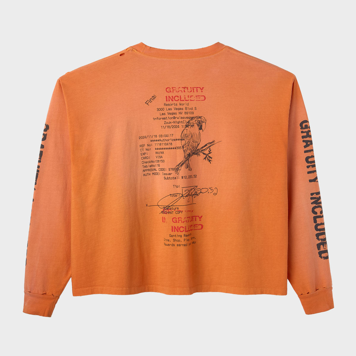GRATUITY ADDED LONG SLEEVE