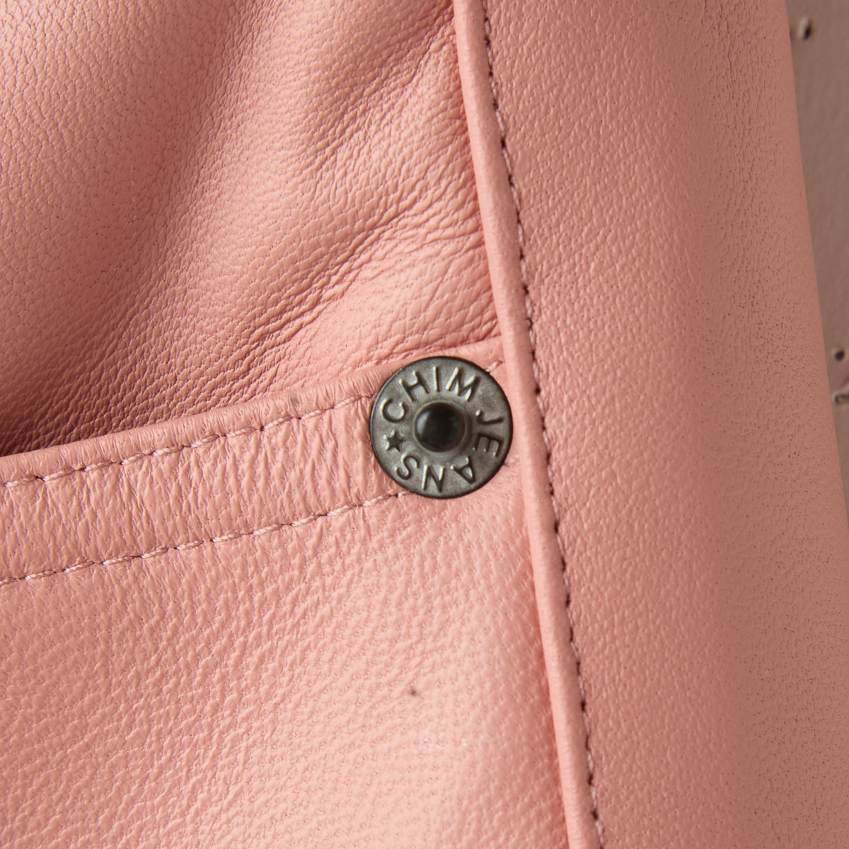 LAMB-CHOP LEATHER SHORTS (PALE PINK)