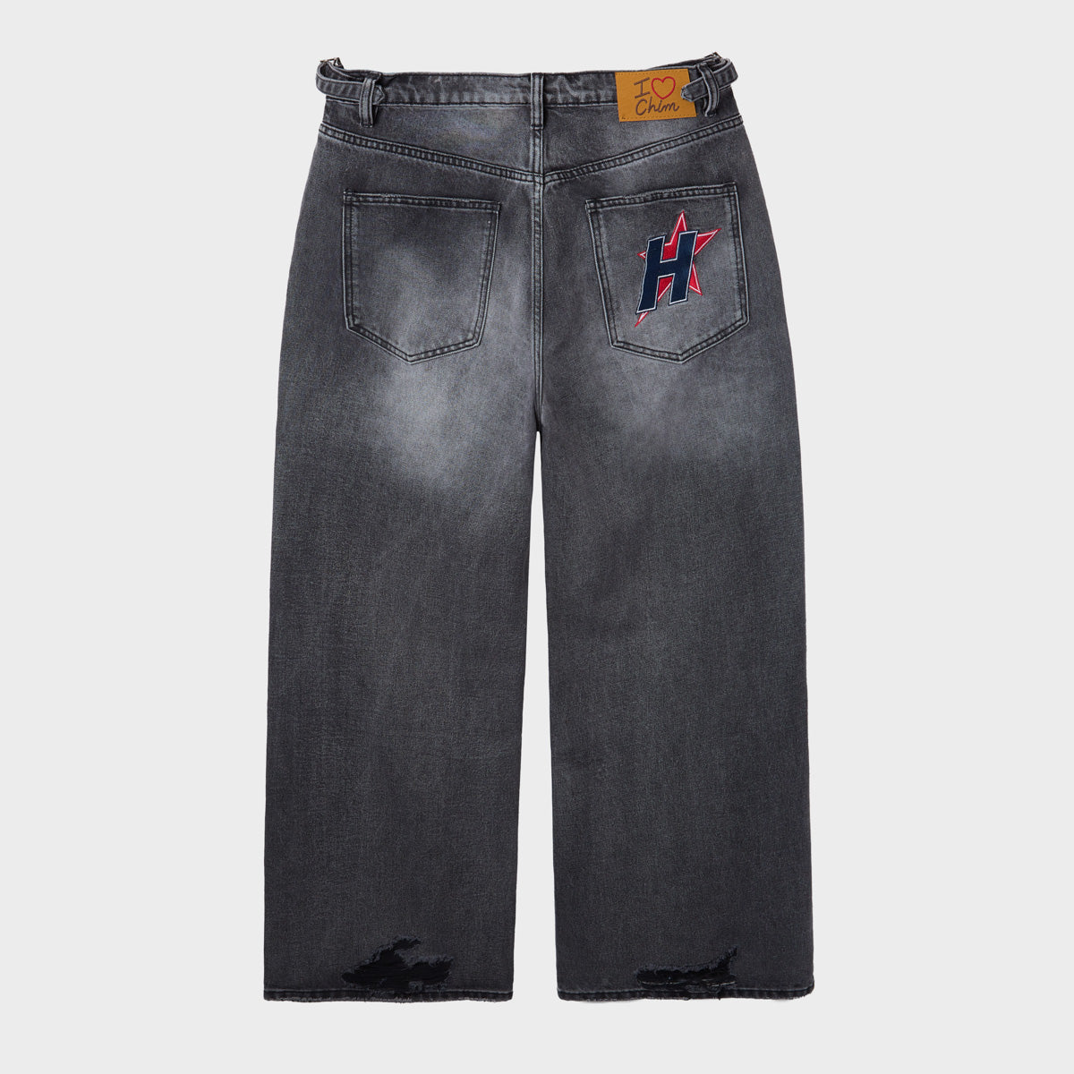 CRYSTAL H-STAR BAGGIES (BLACK)