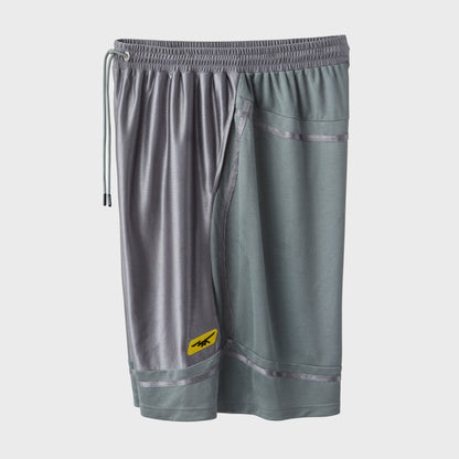 GREY MIXTAPE SHORTS