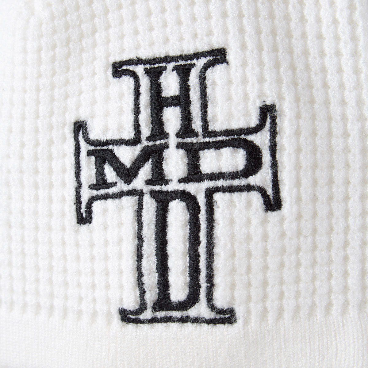 WHITE HOLY CROSS BEANIE