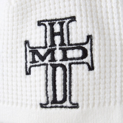 WHITE HOLY CROSS BEANIE