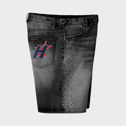 H-STAR CRYSTAL JORT (WASHED BLACK)