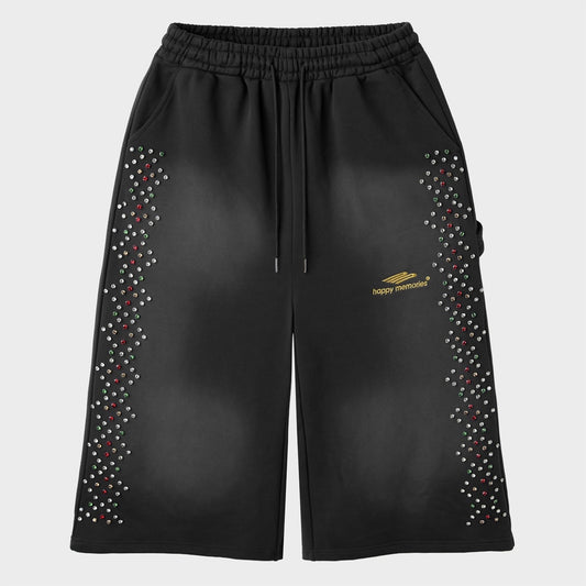 CRYSTAL 3/4 SHORT (BLACK)