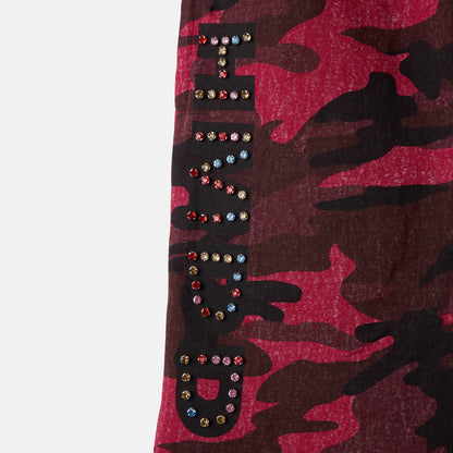 RED CAMO CHIMSTONE SWEAT SHORT