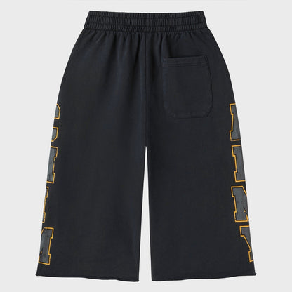 BLACK ARMY SWEATSHORT