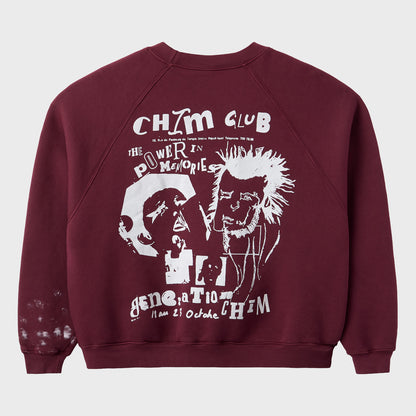 BURGUNDY CLUB CREWNECK