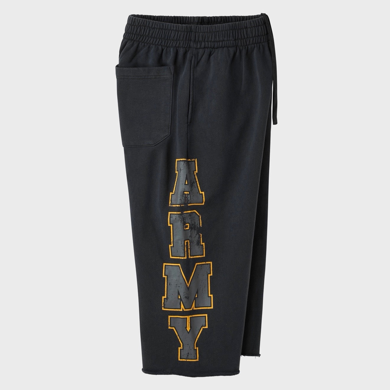 BLACK ARMY SWEATSHORT