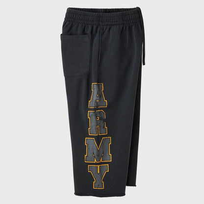BLACK ARMY SWEATSHORT