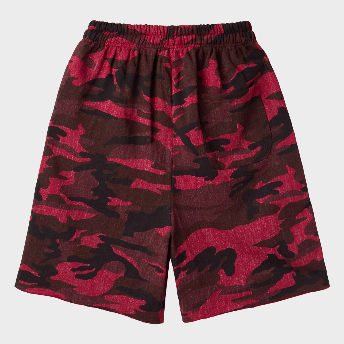 RED CAMO CHIMSTONE SWEAT SHORT