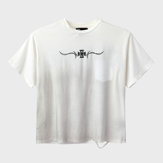 CHIMMERS GHOST POCKET TEE (WHITE)