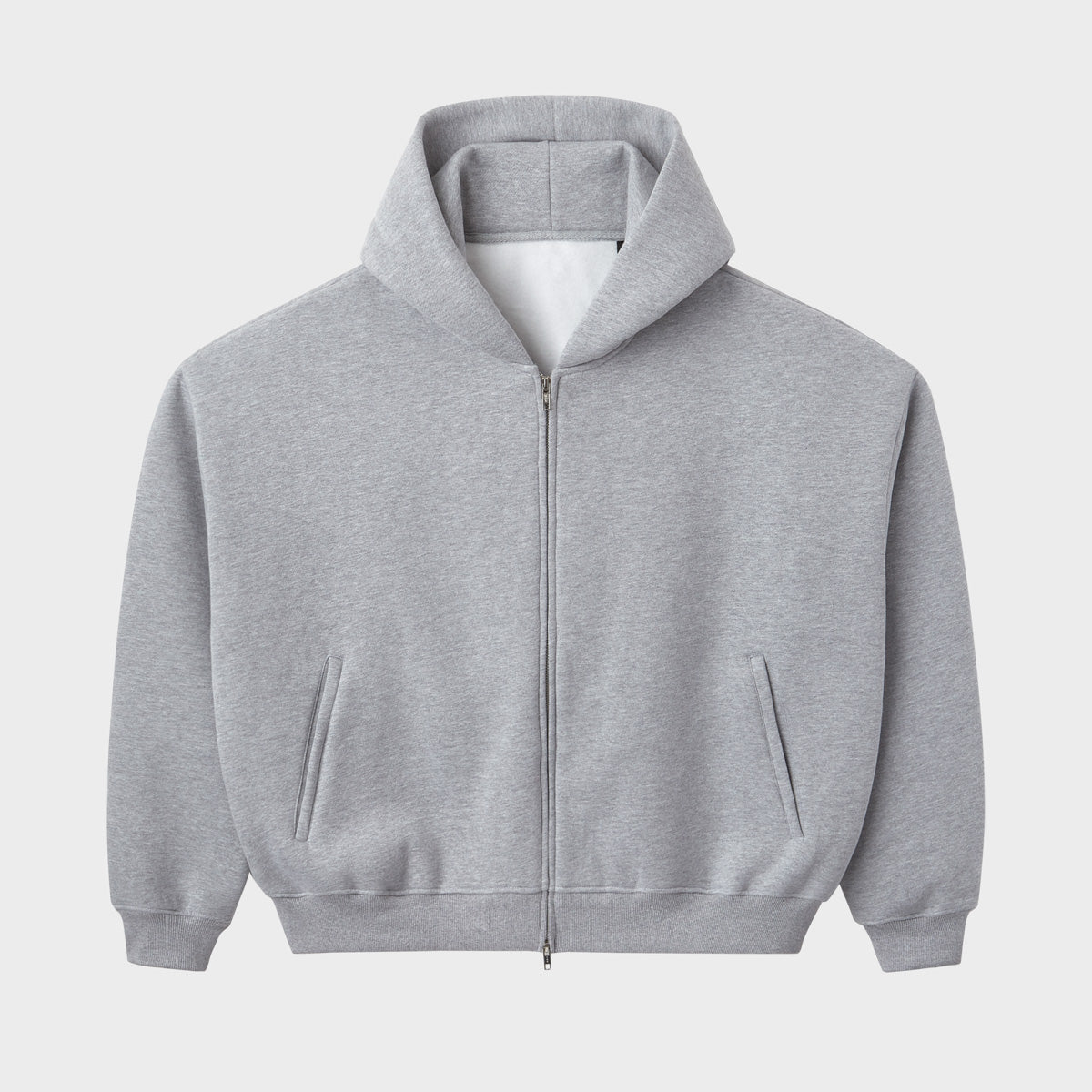 HEATHER ZIP UP BLANK