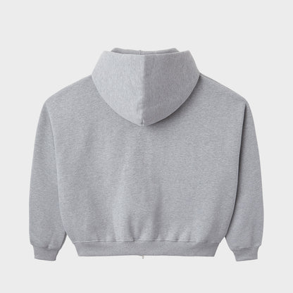 HEATHER ZIP UP BLANK