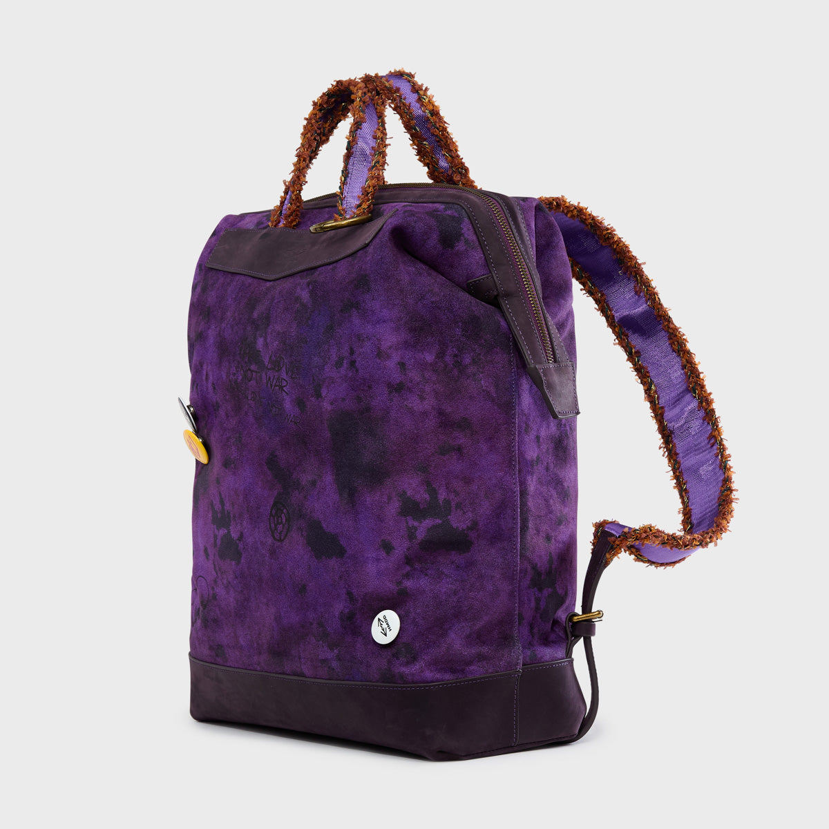 PURPLE GRAFFITI BOX BAG