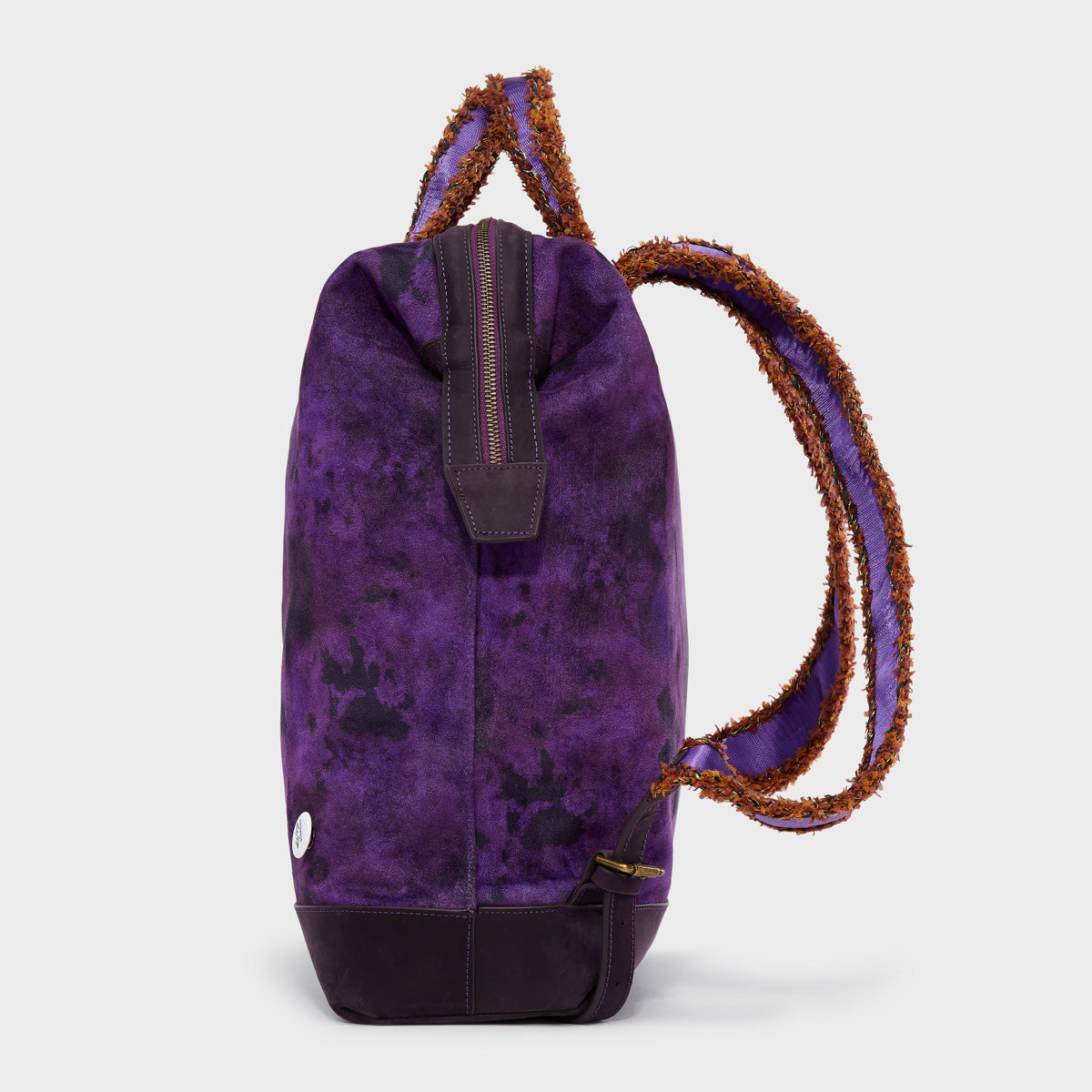 PURPLE GRAFFITI BOX BAG