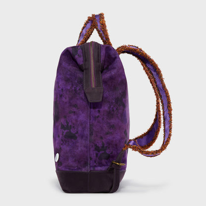 PURPLE GRAFFITI BOX BAG