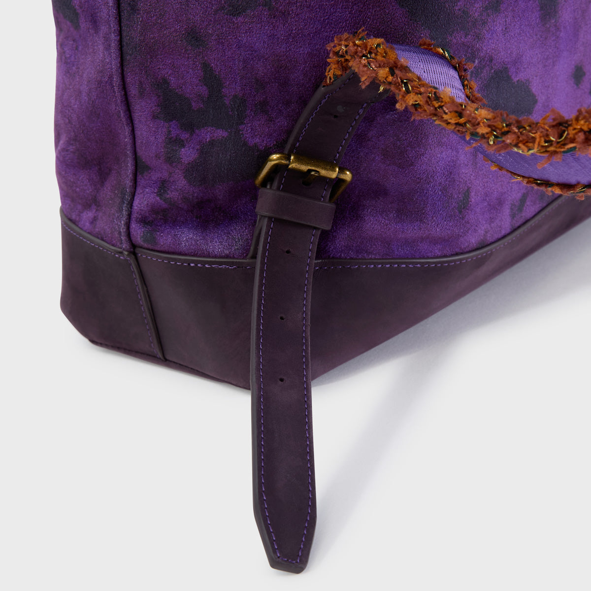 PURPLE GRAFFITI BOX BAG