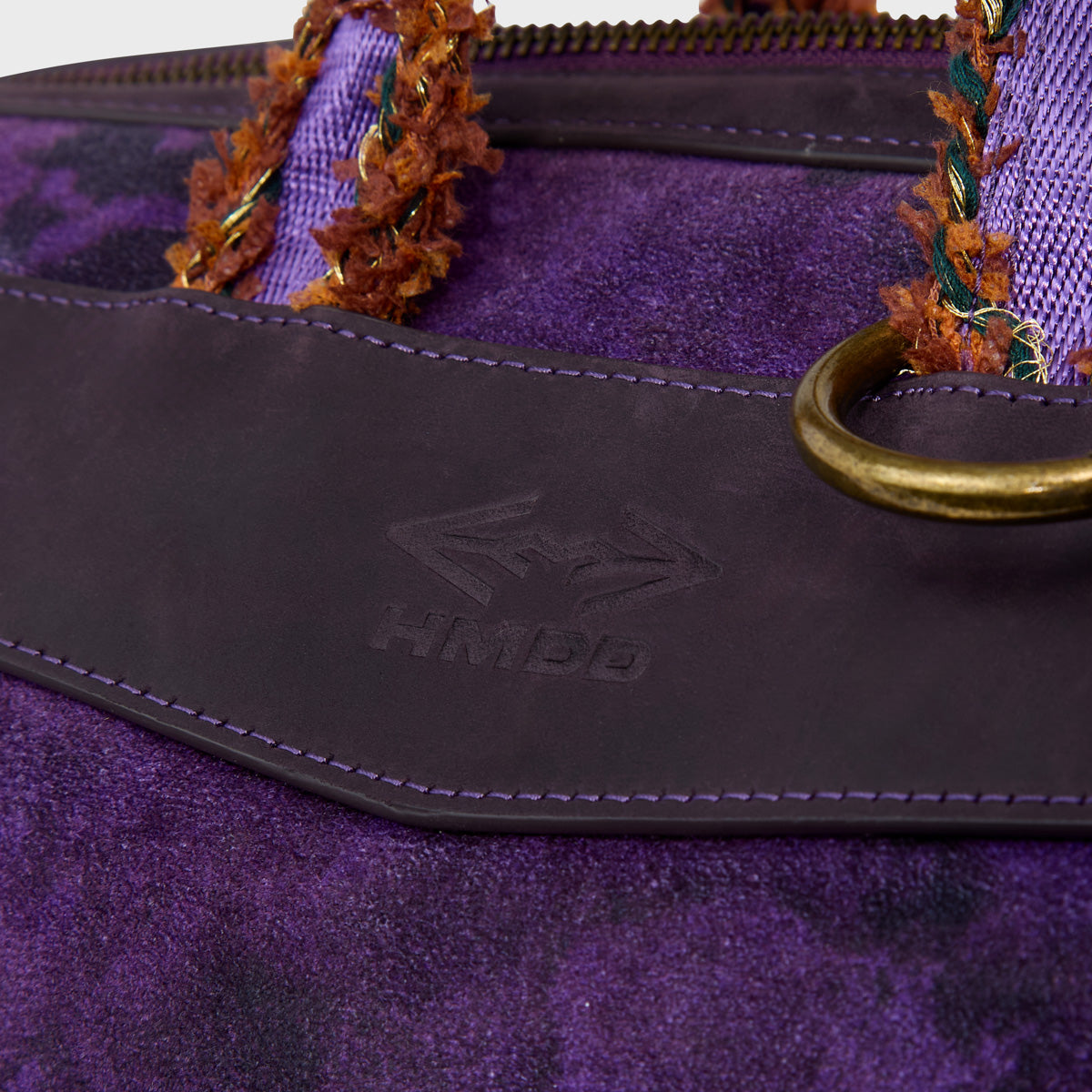 PURPLE GRAFFITI BOX BAG
