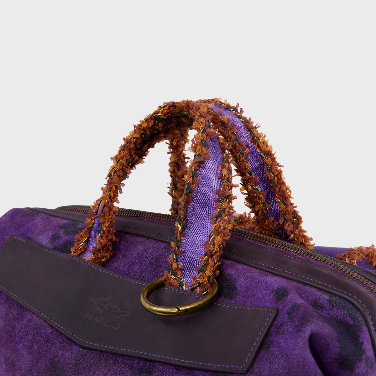 PURPLE GRAFFITI BOX BAG