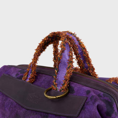 PURPLE GRAFFITI BOX BAG