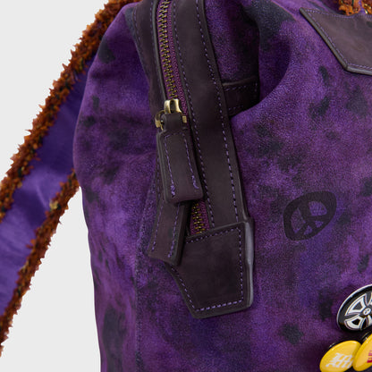 PURPLE GRAFFITI BOX BAG