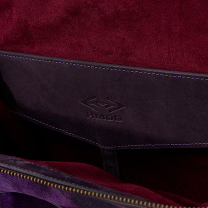 PURPLE GRAFFITI BOX BAG